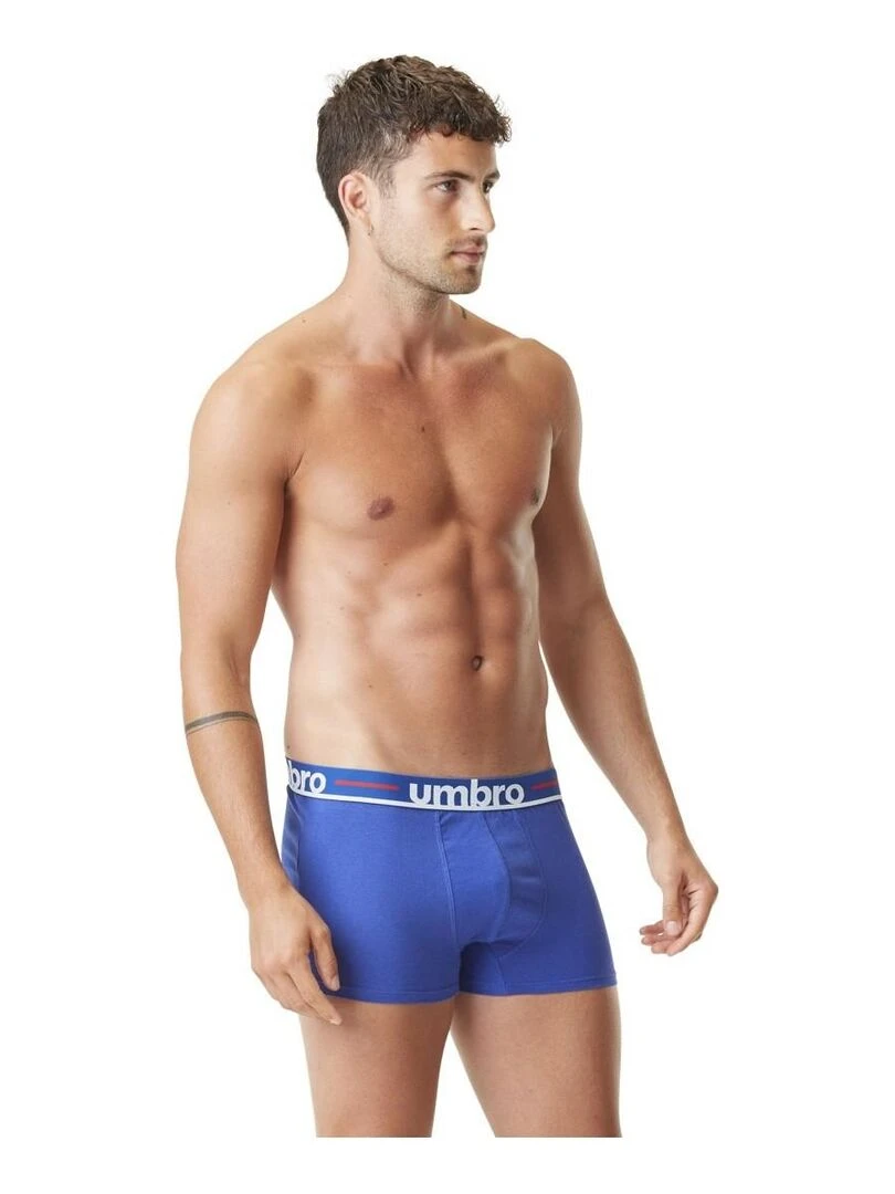 Pack Surprise de 5 Boxers homme 100% Coton Umbro   Bleu