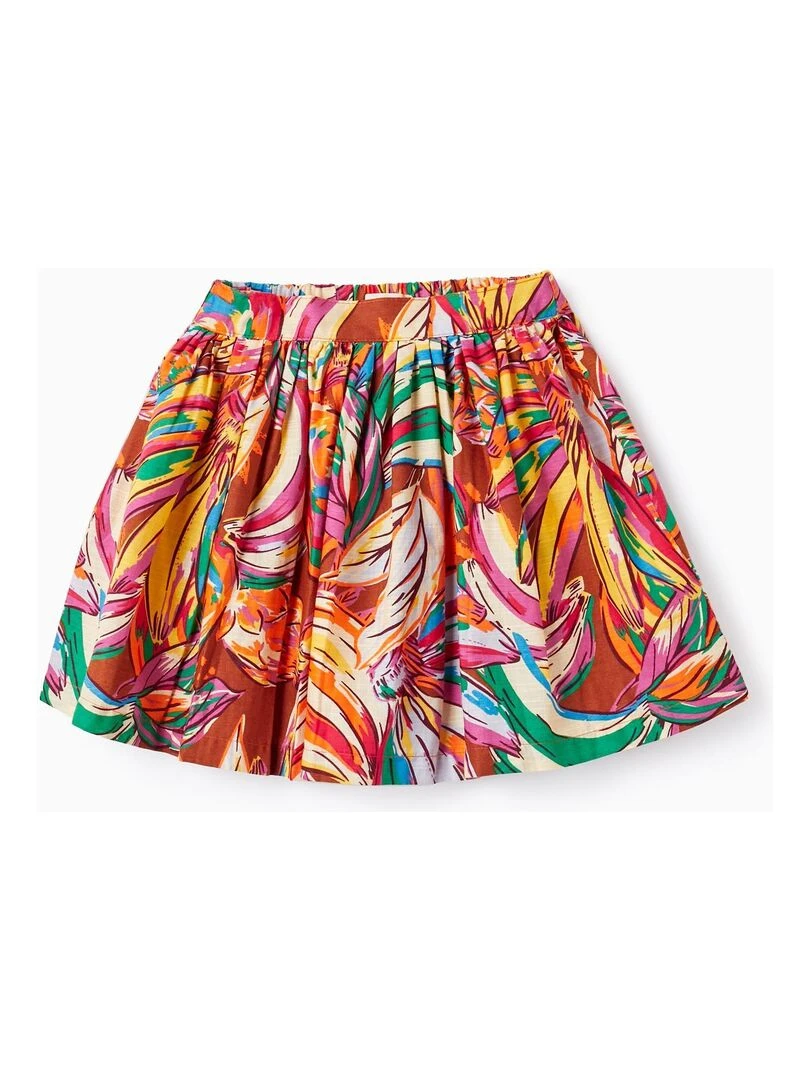 Jupe à Motif pour Fille Marron