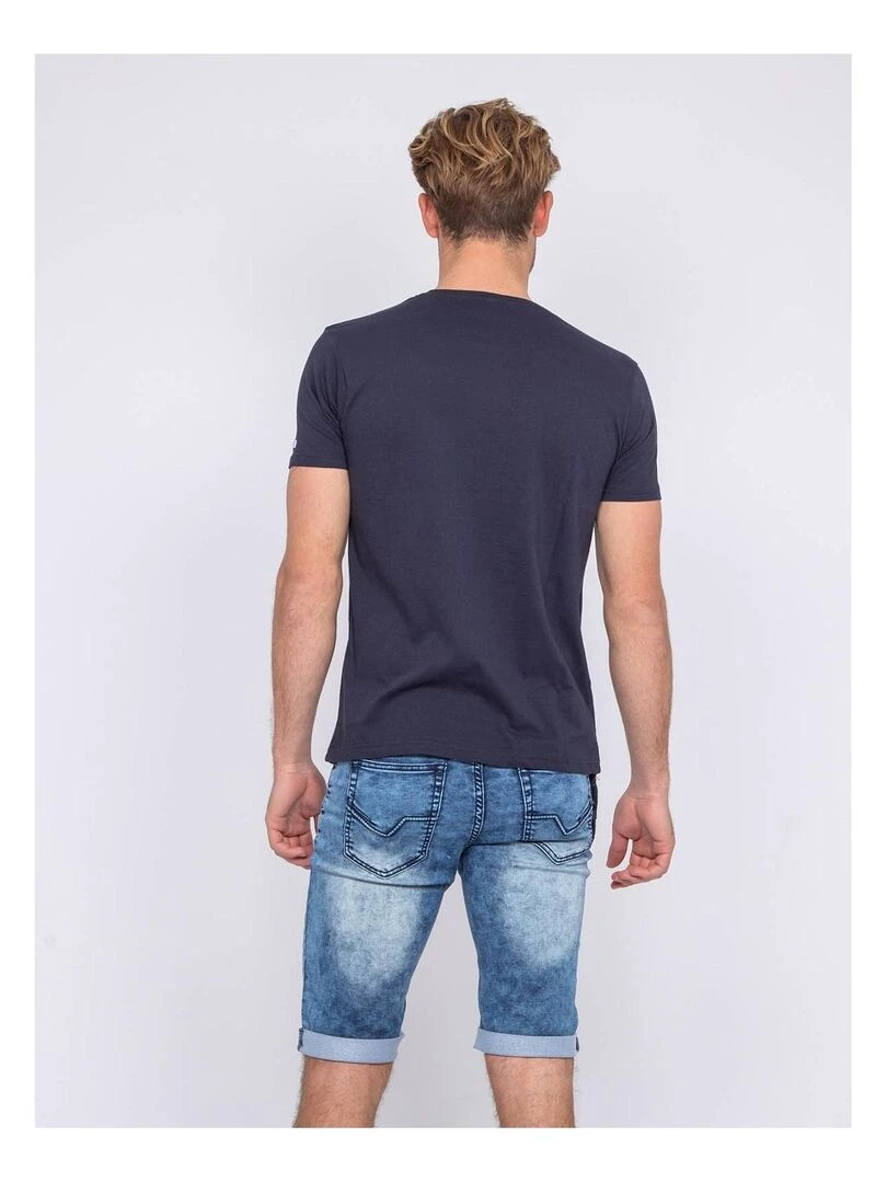 T shirt coton organique NAMPTY   Bleu marine