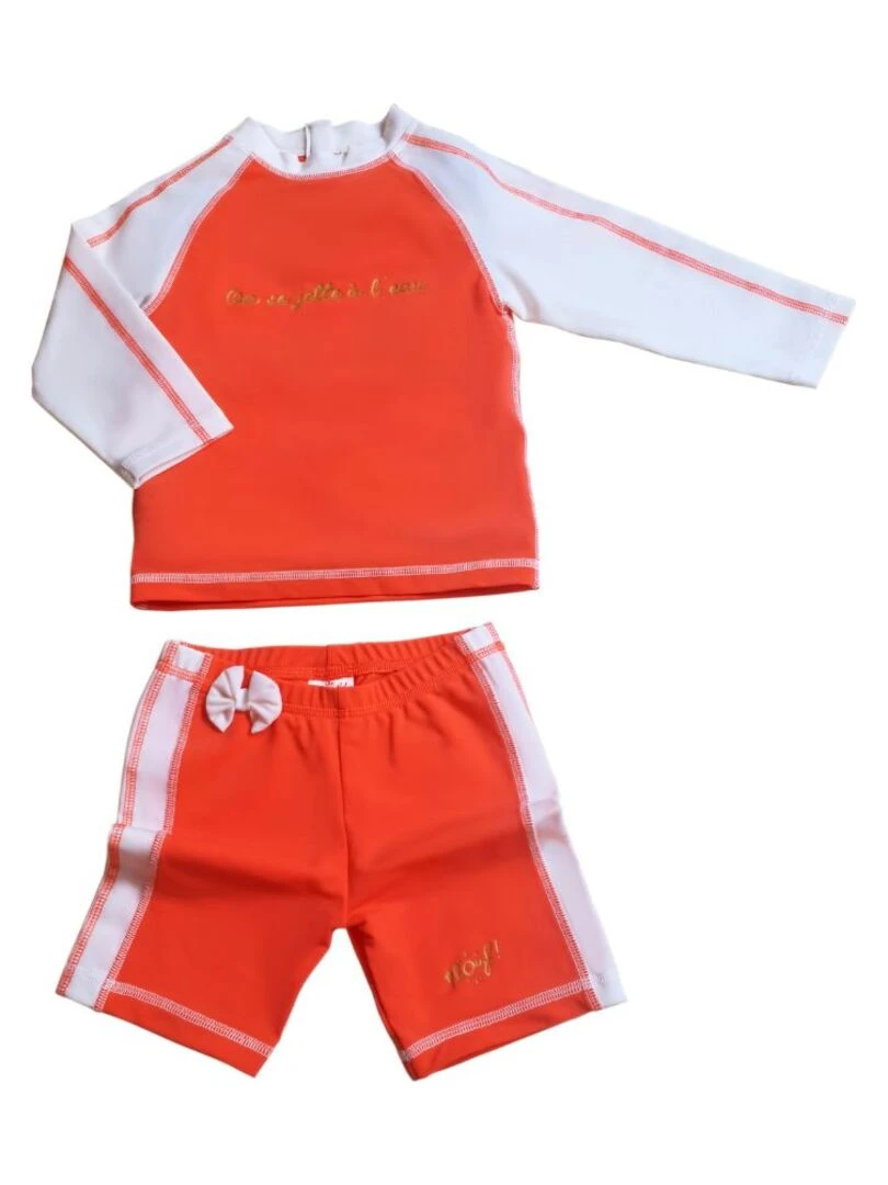 Ensemble enfant Anti UV fille : Sunny Orange Orange