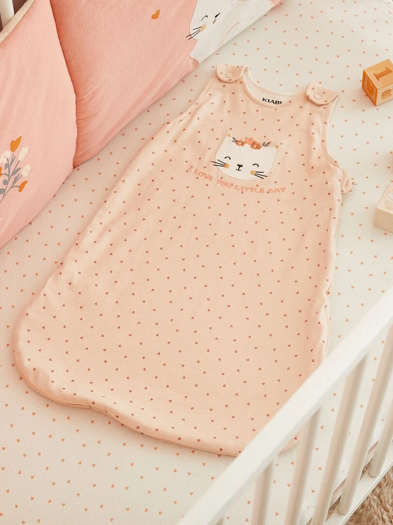 Gigoteuse légère pur coton TOG 0.5 rose