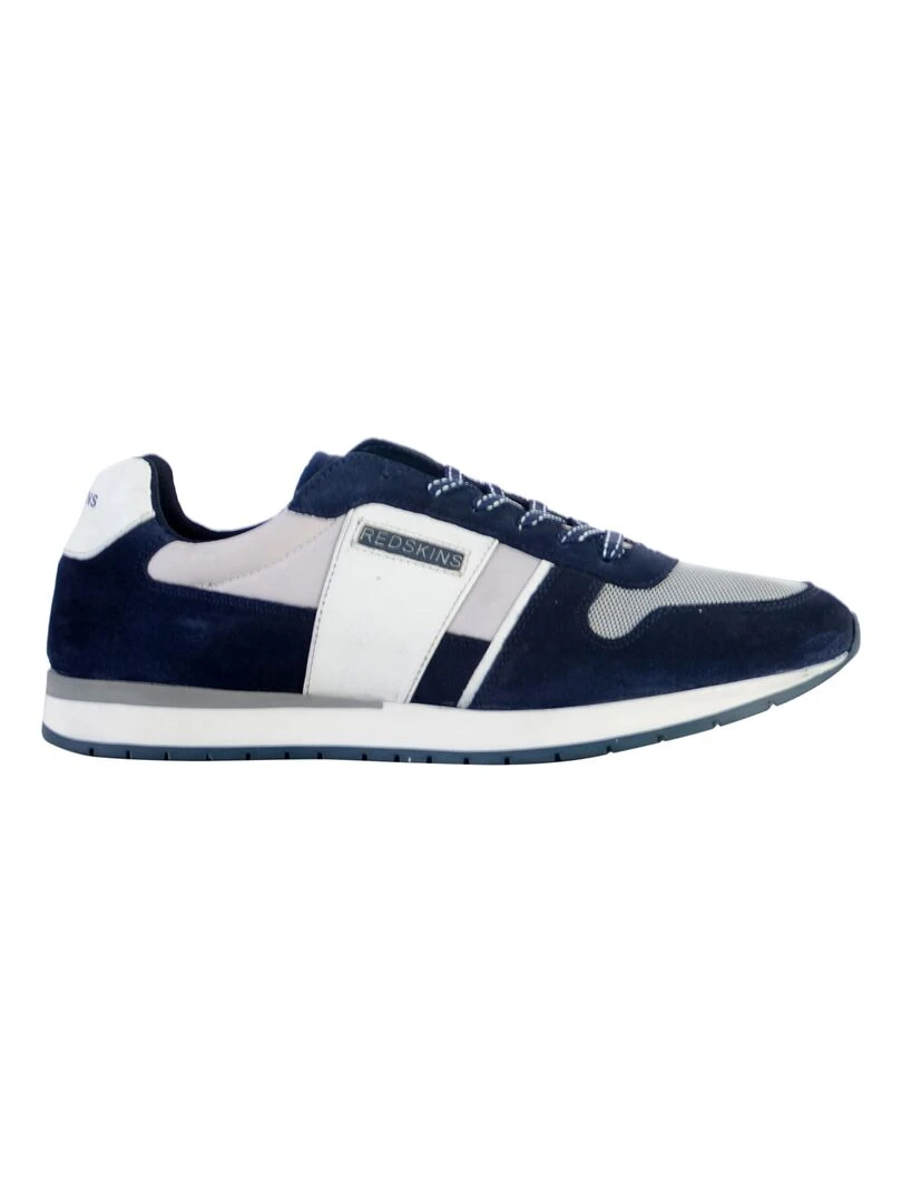 Basket Cuir Redskins Affairan Bleu