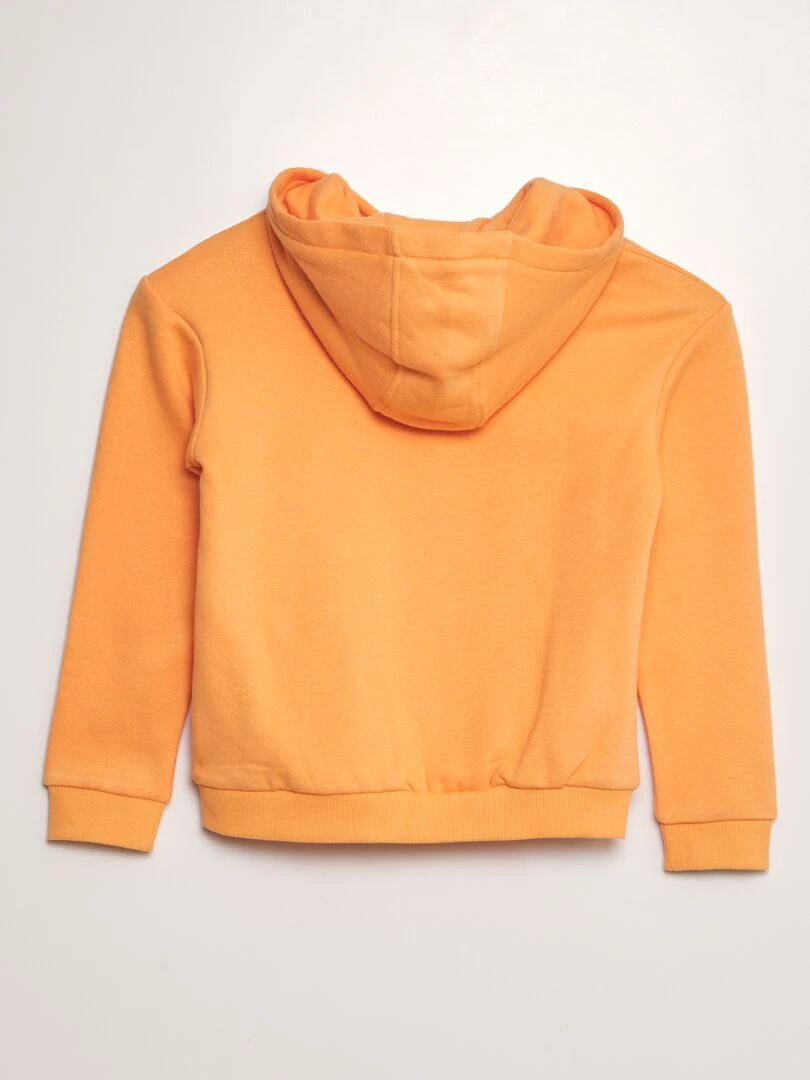 Sweat zippé à capuche Orange