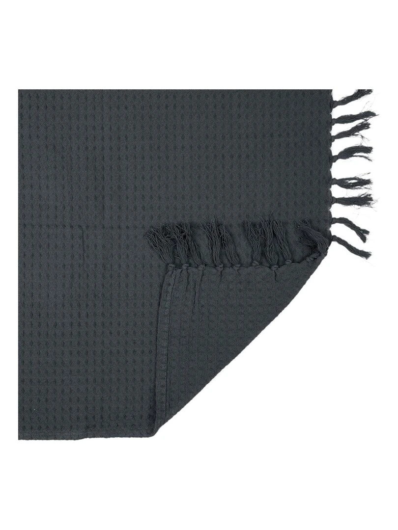 Jeté de canapé gaufré 170x250 cm anthracite   Gris