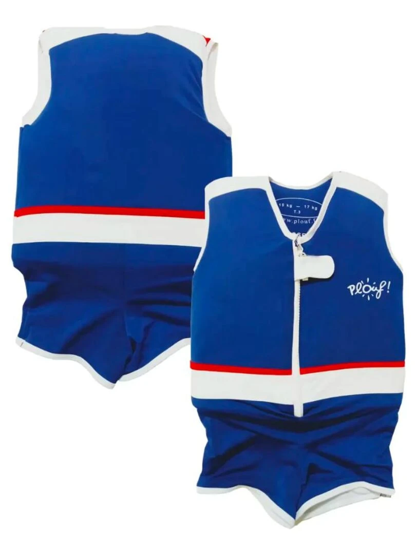 Maillot de Bain Gaspard Enfant avec Flotteurs Accessoire de Natation Garçon Bleu
