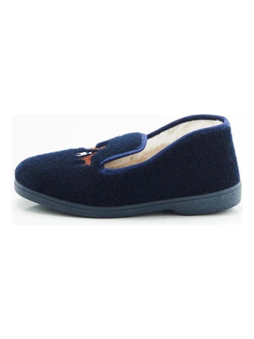 Charentaises Thermolactyl Damart Bleu marine