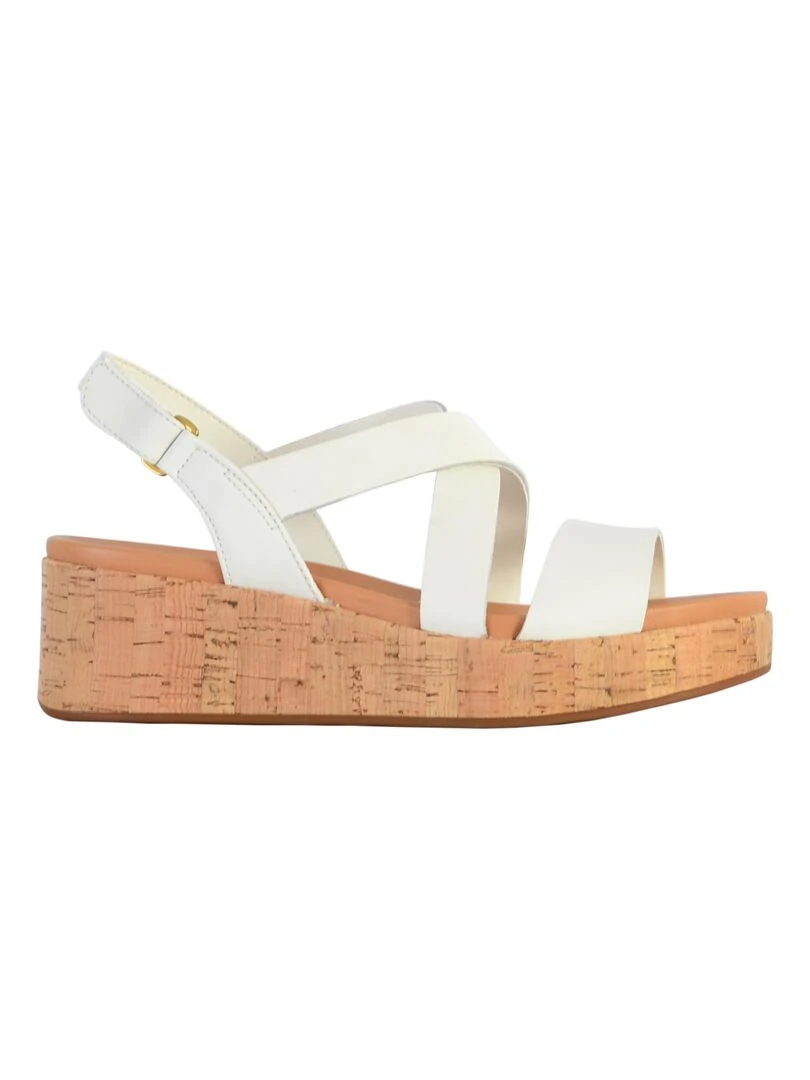 Sandales Cuir Clarks Kimmei Cork Blanc