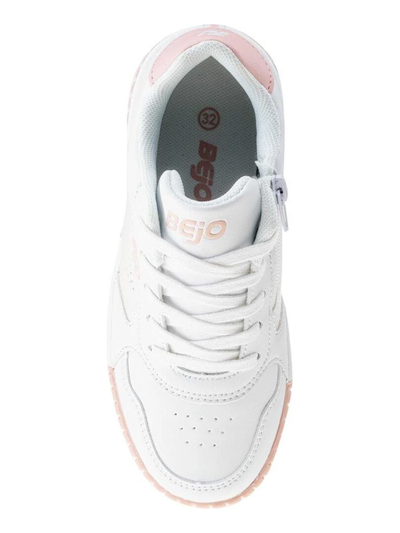 Bejo   Baskets BATES   Blanc Rose