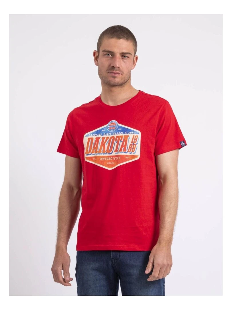 T shirt col rond NIKOFUGA Rouge