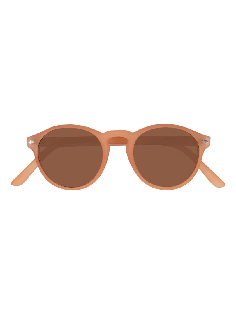 Lunettes de soleil mixte Ronde Abricot Abricot