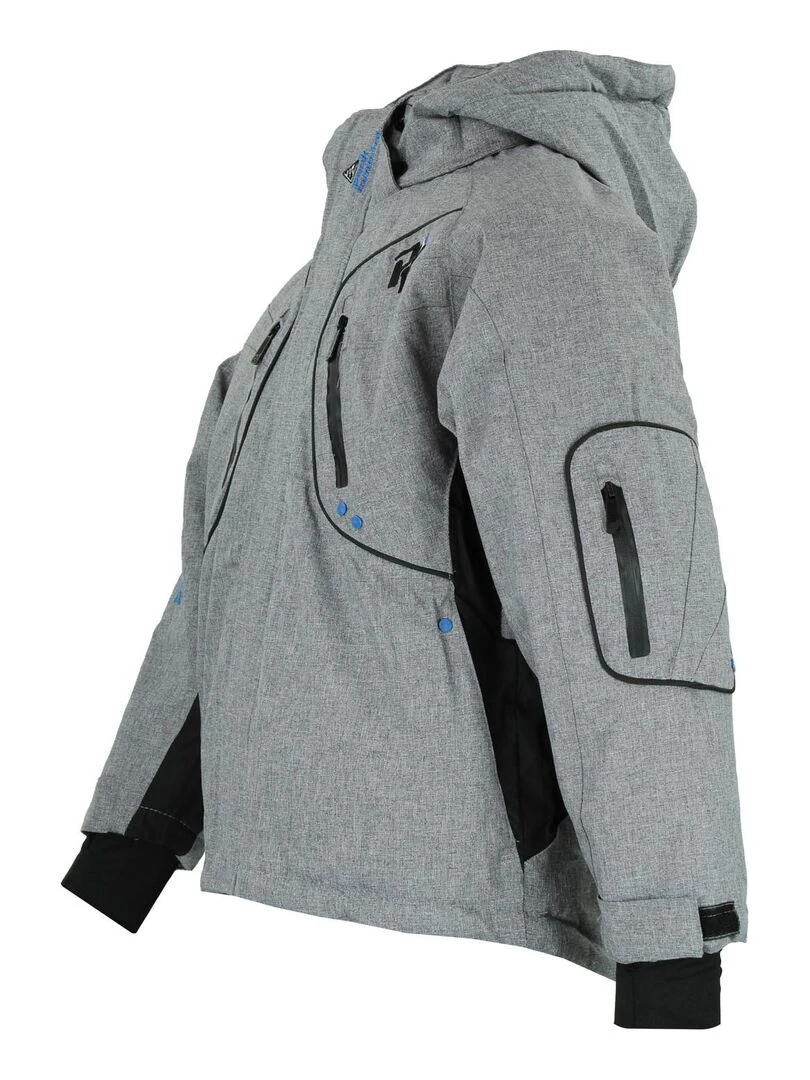 Blouson de ski garçon ECAMATE   PEAK MOUNTAIN   Gris
