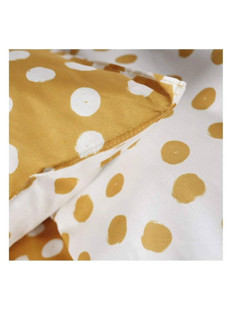 Parure de lit 2 personnes imprimé 'SUNSHINE CALI' 'TODAY' Jaune