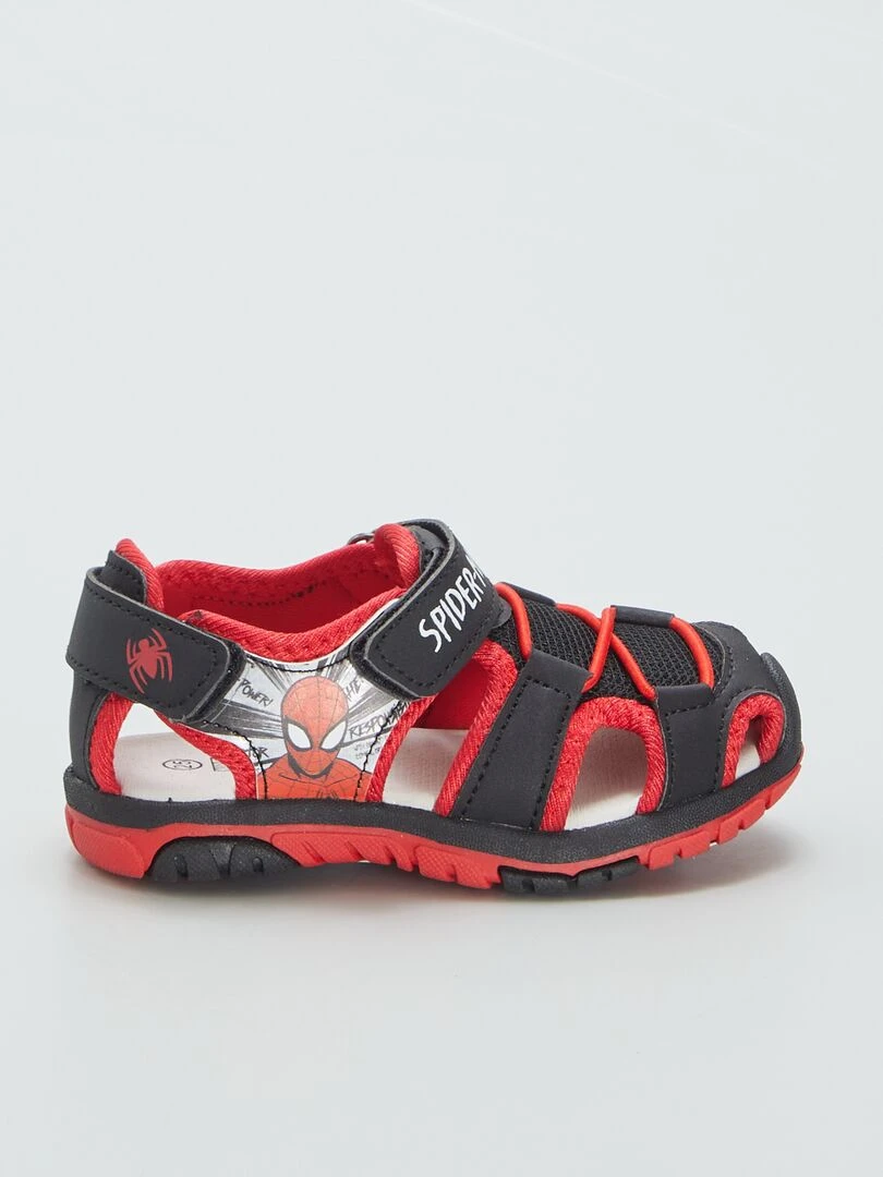 Sandales 'Spider Man' 'Marvel' Noir/rouge