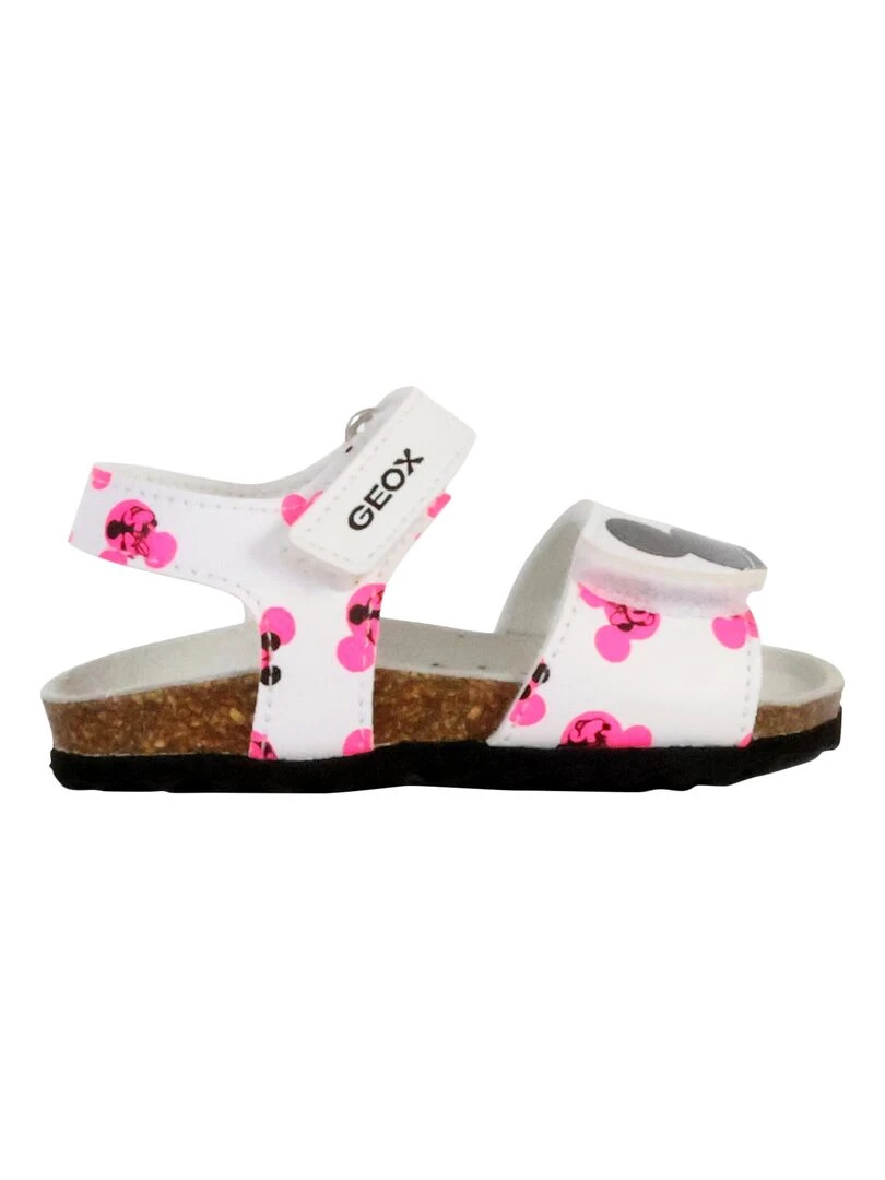 Sandales Cuir Enfant Geox Chalki Blanc