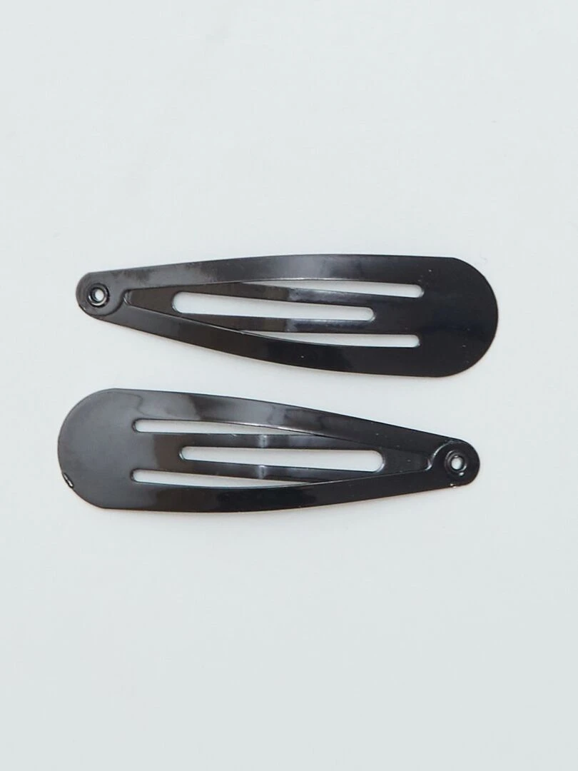 Lot de 6 pinces à cheveux   noir