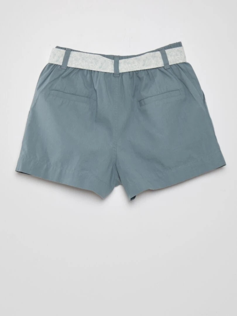 Short uni en coton   Rose