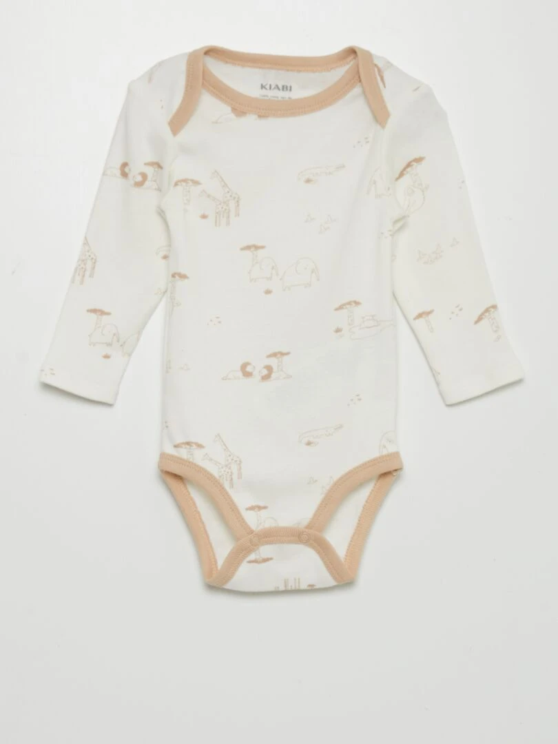 Lot de 7 bodies   BEIGE