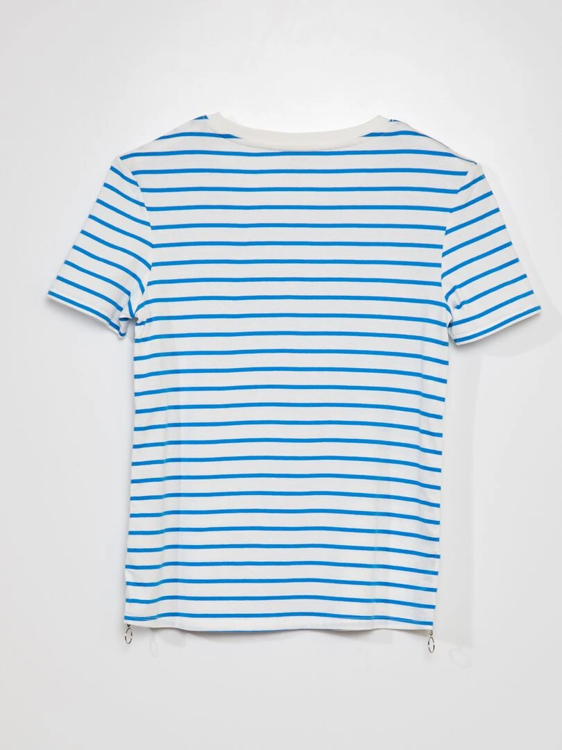 Tee shirt marinière   So Easy   Bleu/blanc