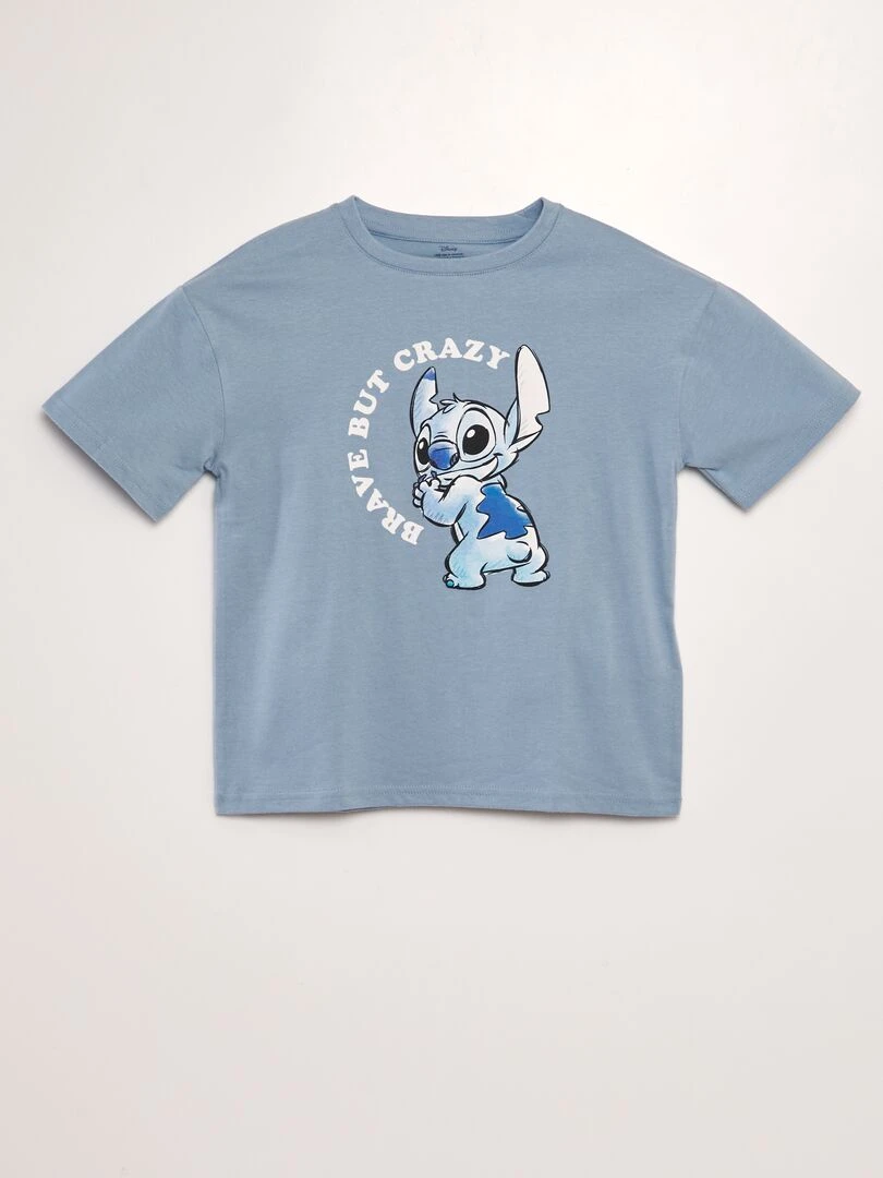 T shirt imprimé 'Disney' Bleu 'Stitch'