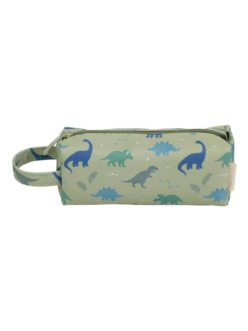 Trousse scolaire dinosaures   Vert