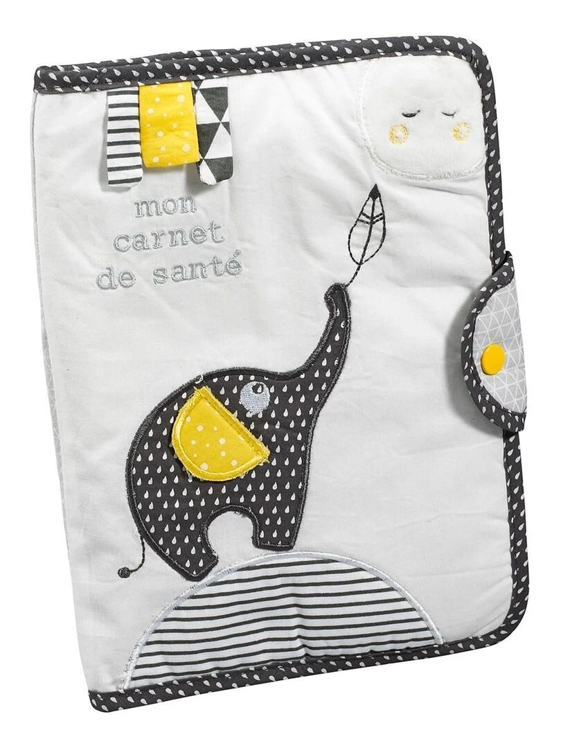 Protège carnet de santé en coton gris SAUTHON Gris