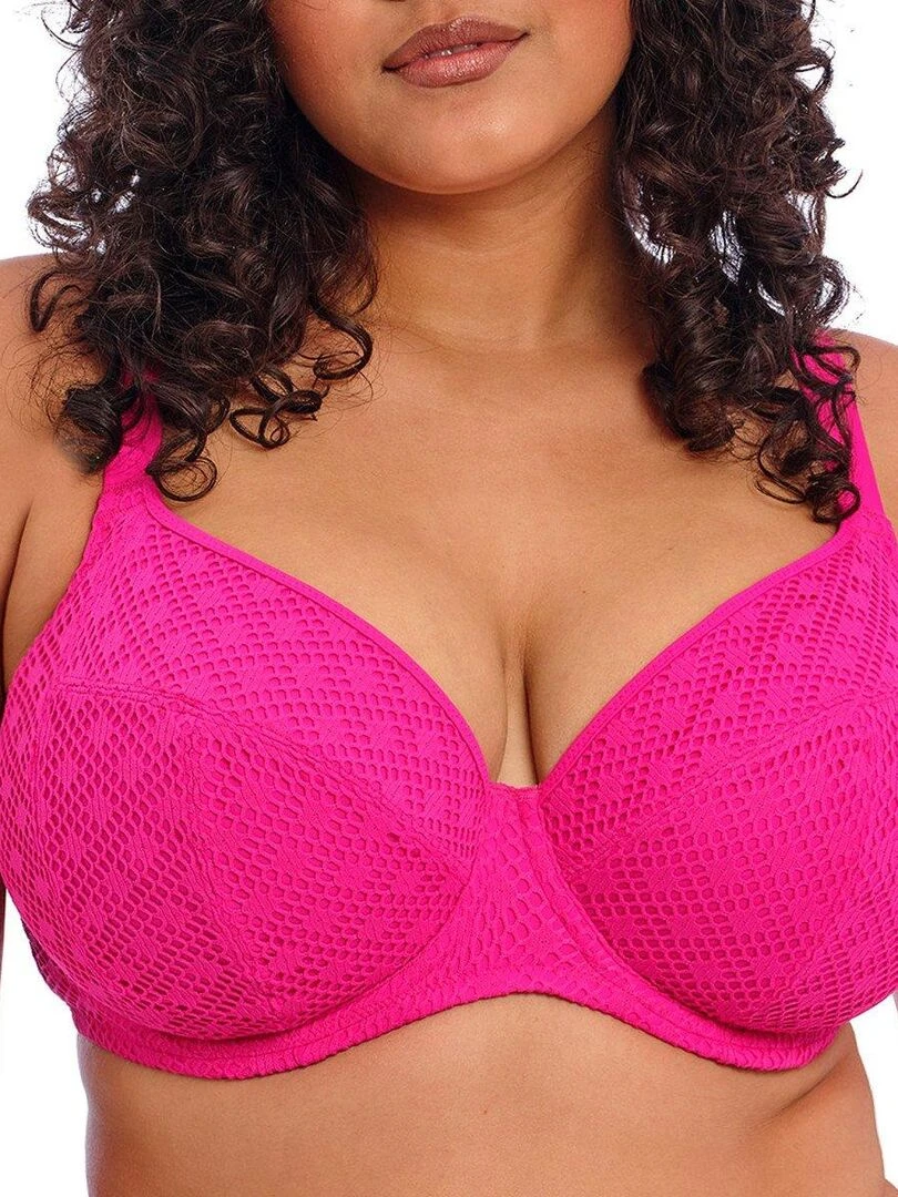 Haut de maillot grande taille à armatures Bazaruto Rose