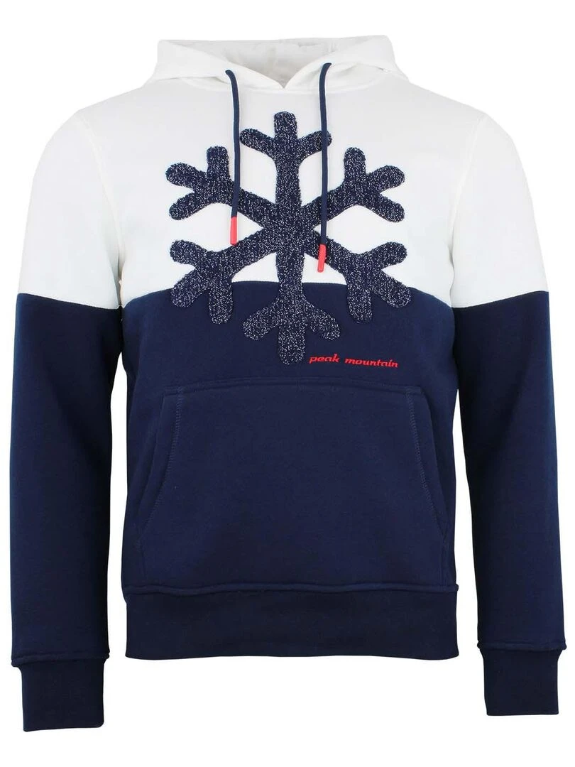 Sweat à capuche homme CARLO PEAK MOUNTAIN Bleu marine
