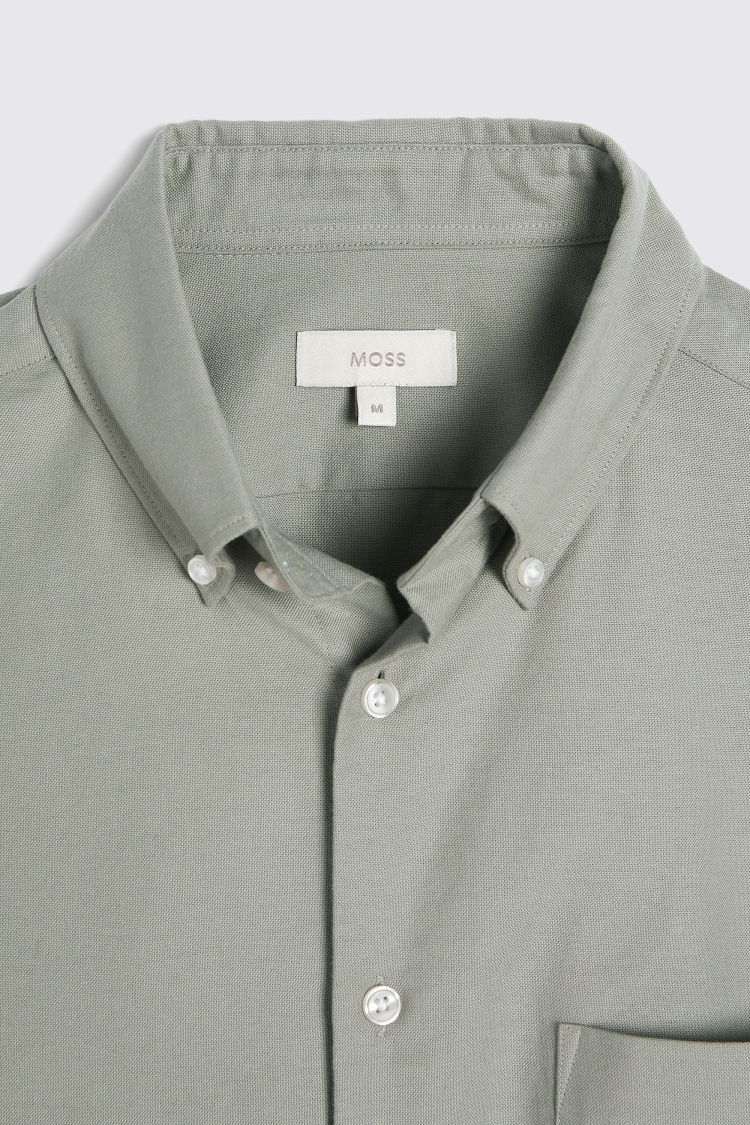 Sky Short Sleeve Washed Oxford Shirt   Buy Online at Moss