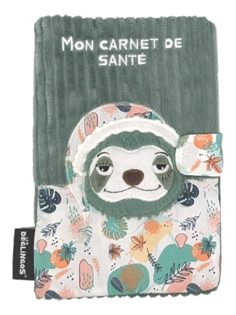 Protège carnet de santé Chillos le Paresseux Vert
