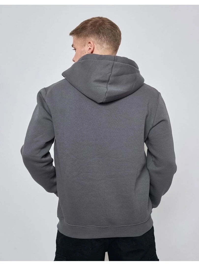 Sweat à capuche zippé Kebello   gris anthracite