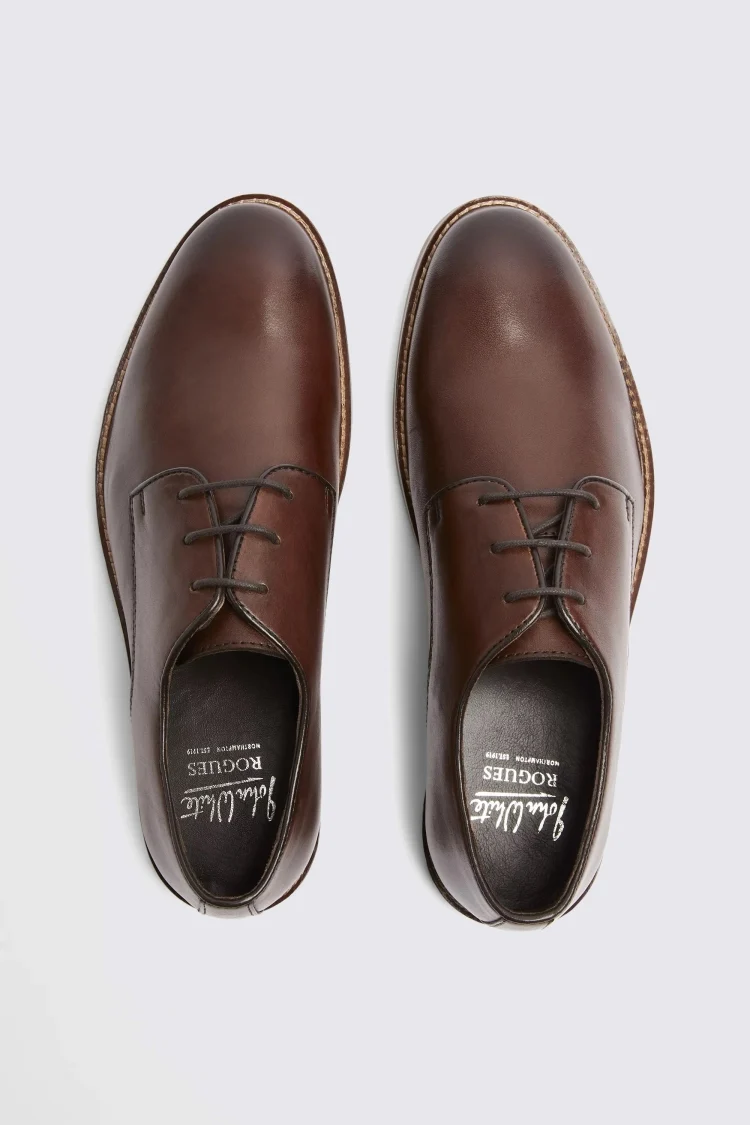 John White Carter Rogue Brown Plain Derby Shoes Buy Online at Moss