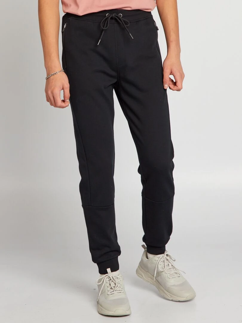 Pantalon de jogging à détails contrastés   noir