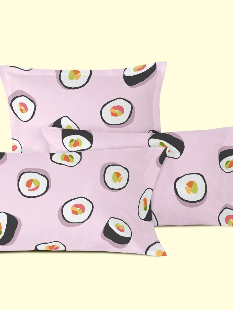 Taie d'oreiller Sushi "Happyfriday" Multicolore