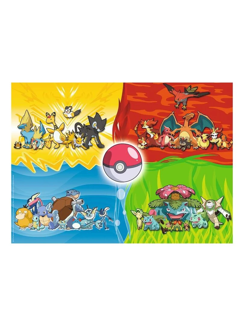 Puzzle Xxl 150p Les Differents Types De Pokemon N/A
