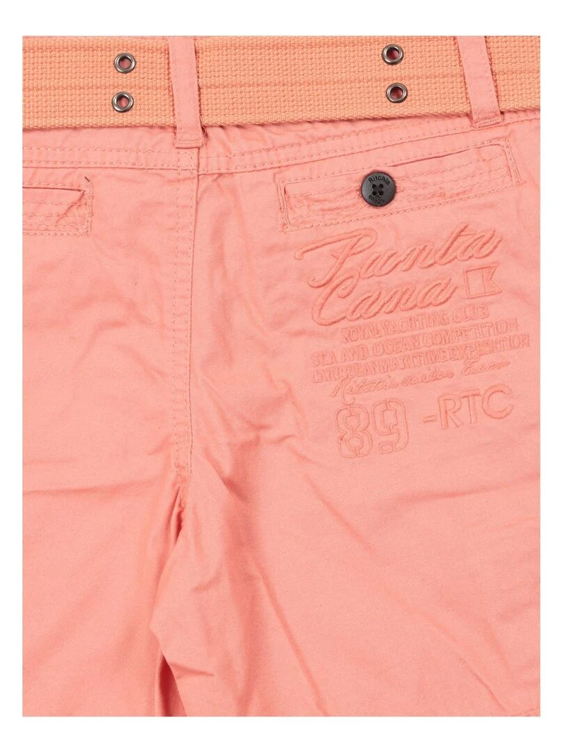 BERMUDA BATTLE BASTAING BOY   Rouge clair