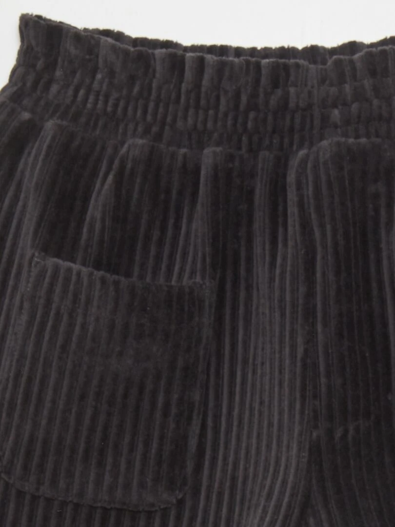 Short en maille velours   Gris