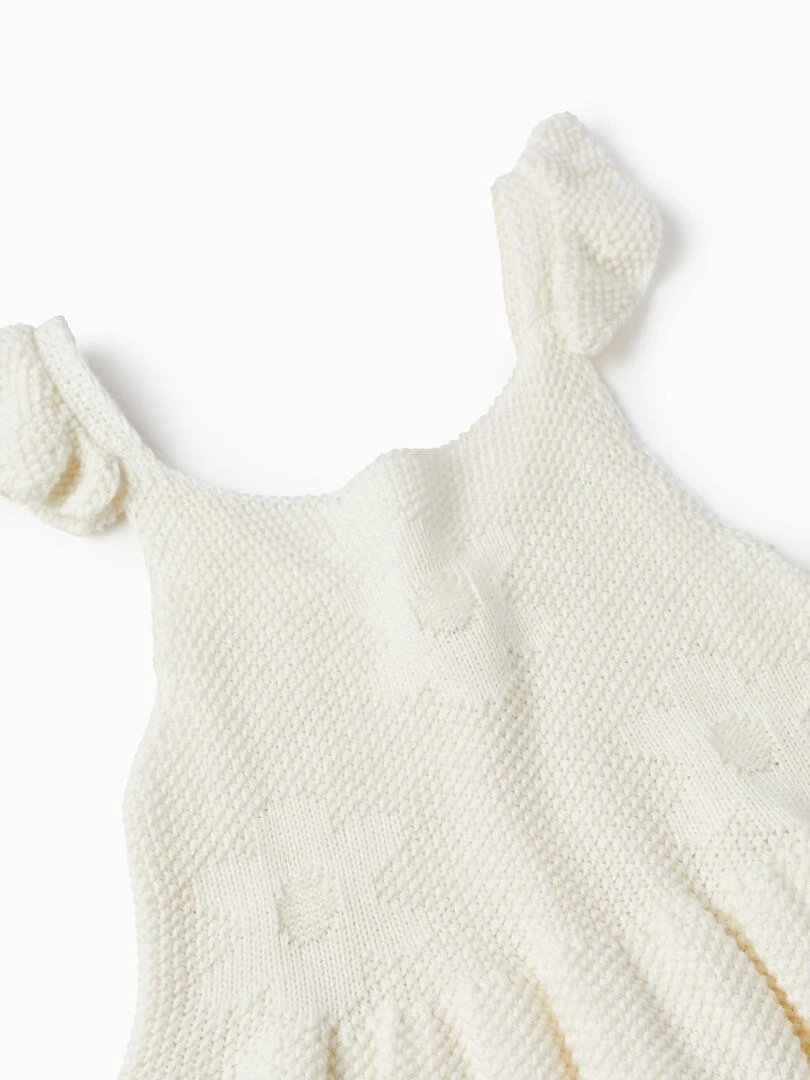 Robe À Bretelles En Maille De Coton Pour Fille manches courtes MATISSE   Beige clair