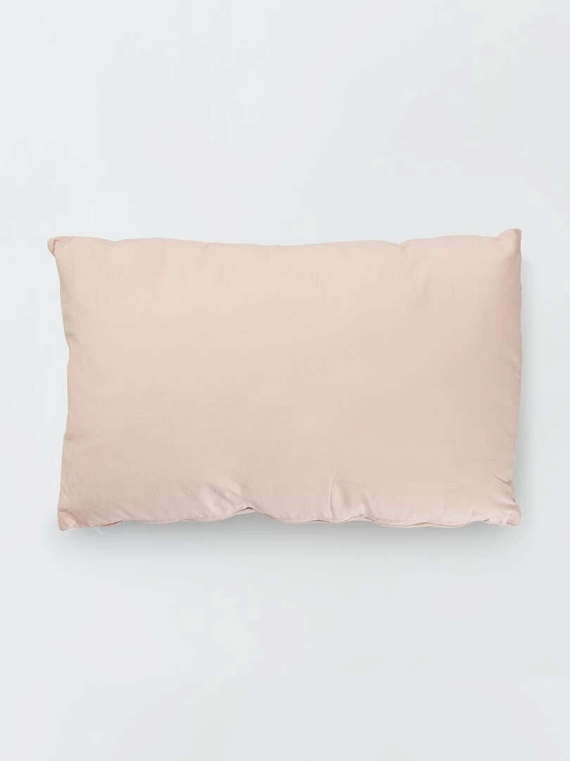 Coussin double gaze de coton   Rose
