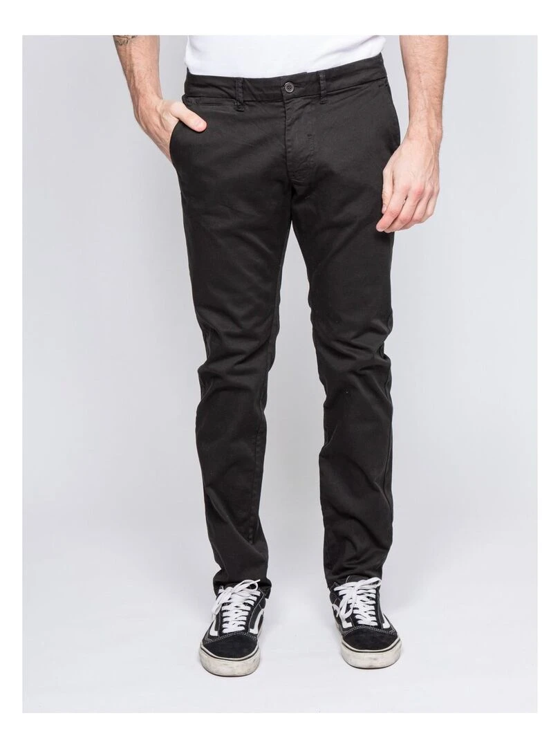 Pantalon chino coupe ajustée VAIRE Noir
