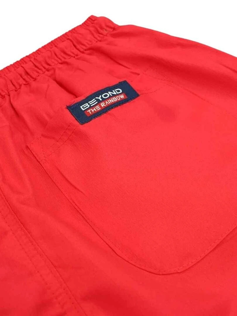 Nasa   Short De Bain homme imprimé logo   Rouge