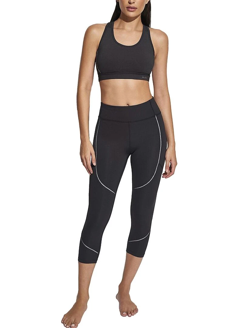 Legging court de sport Tech ST4   Noir