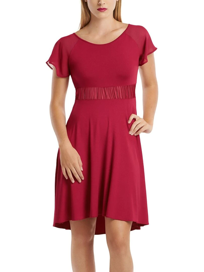 Robe estivale manches courtes Isola Rossa Rouge