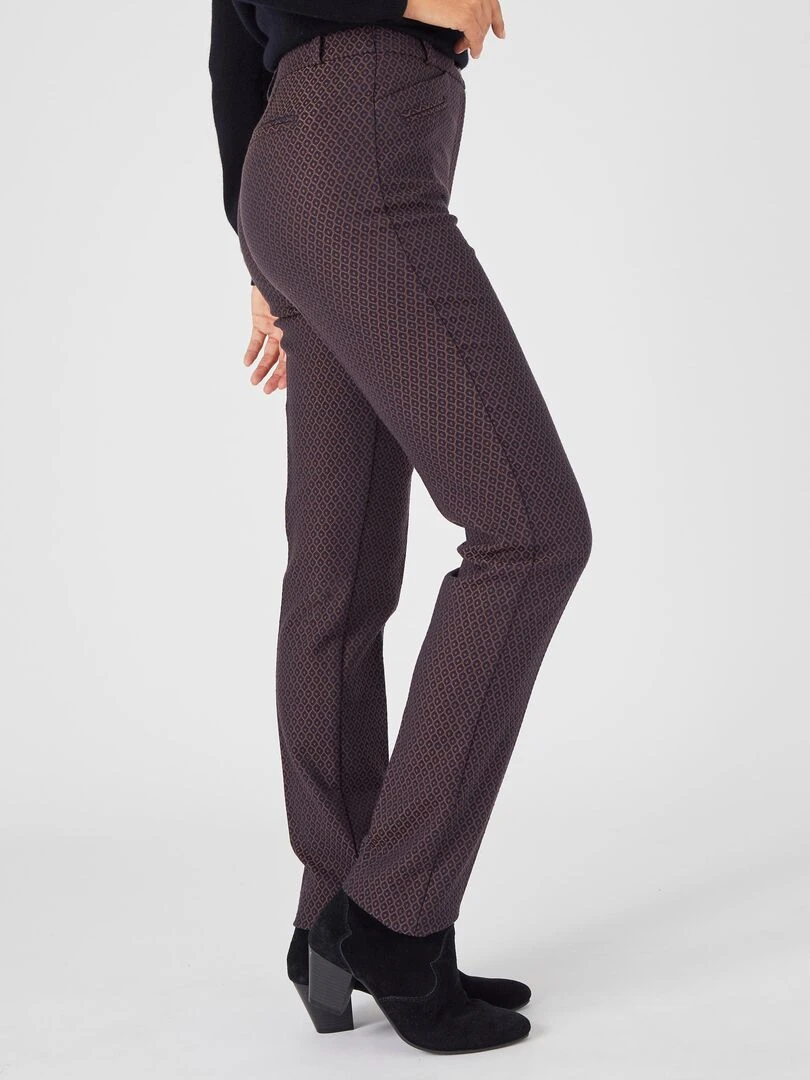 Pantalon jacquard   Damart   Bleu marine