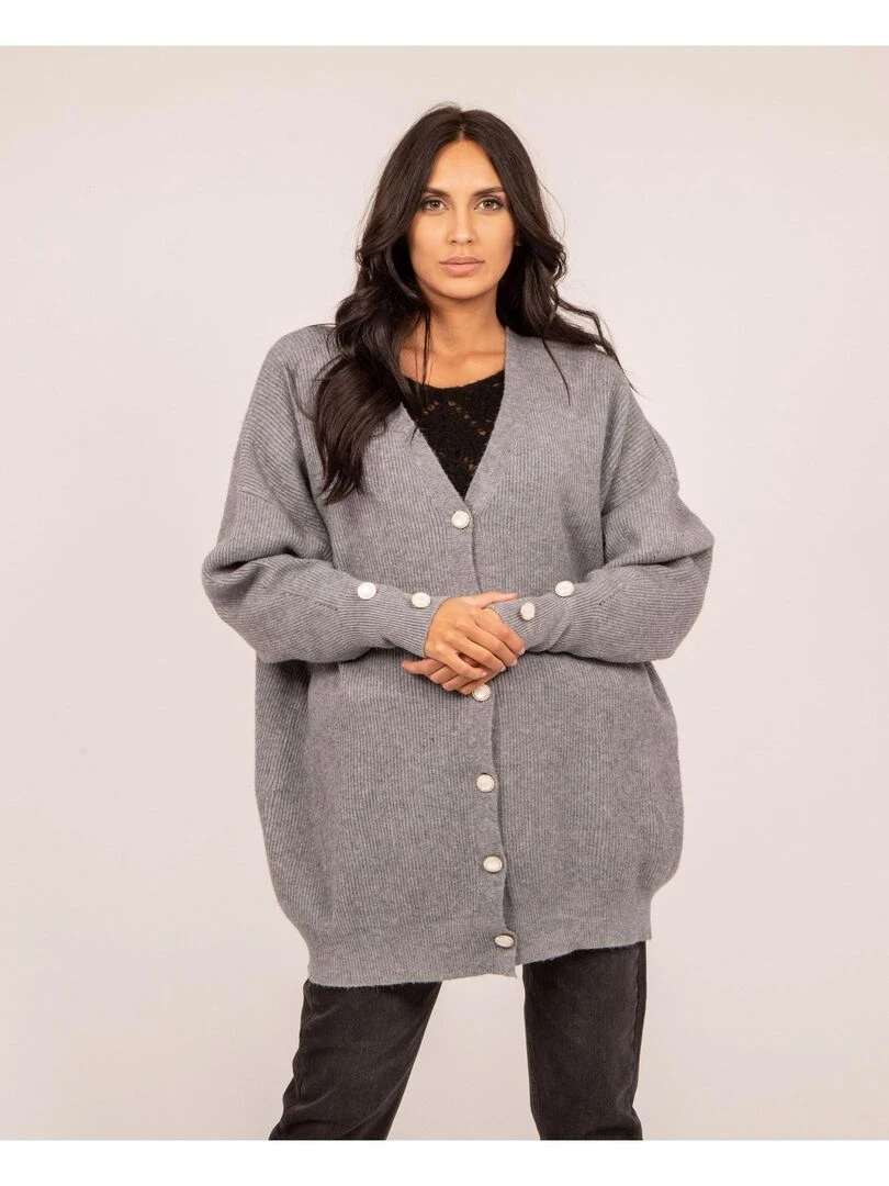 Gilet long KANEA Gris