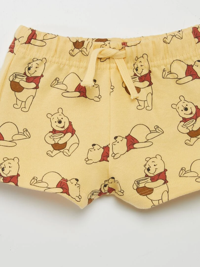 Short 'Winnie' en coton   Jaune