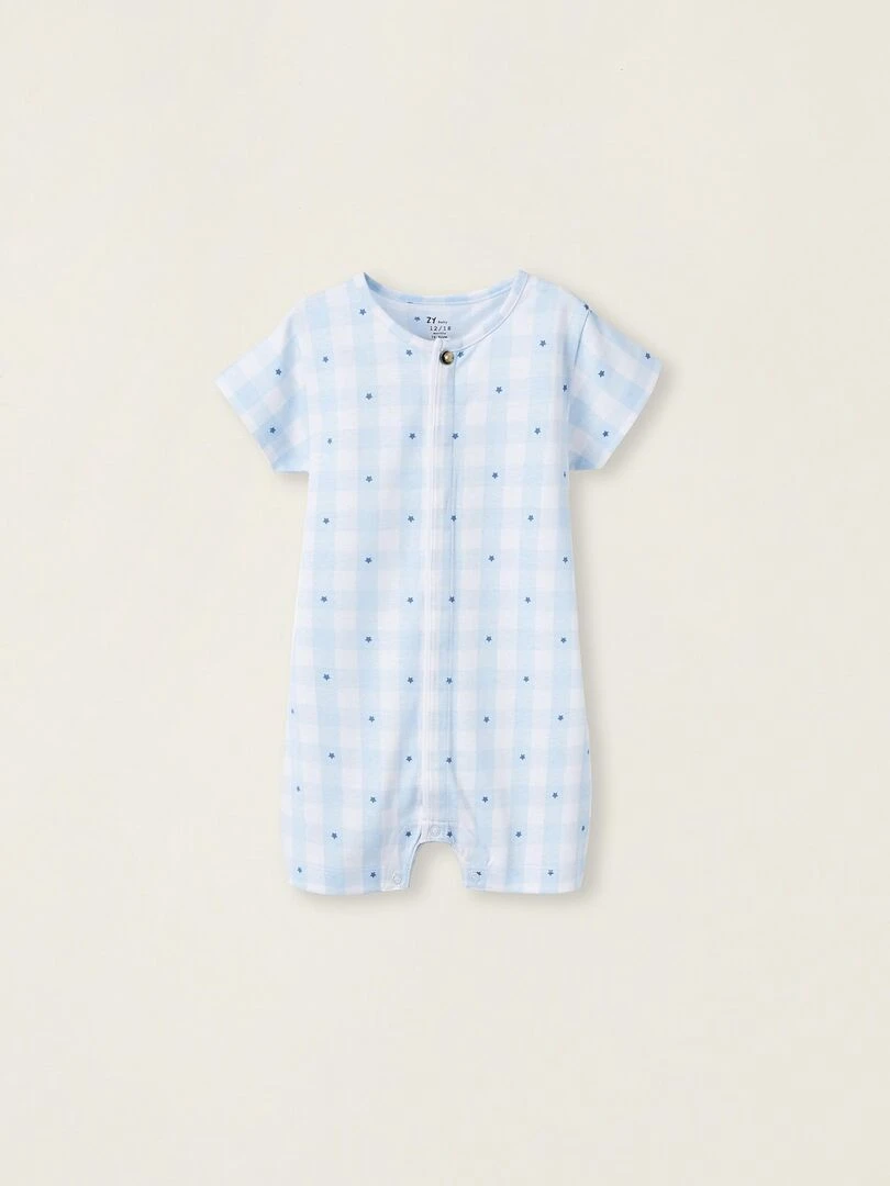 Pyjama Combinaison pour Bébé Garçon manches longues ESSENTIALS LINE Bleu