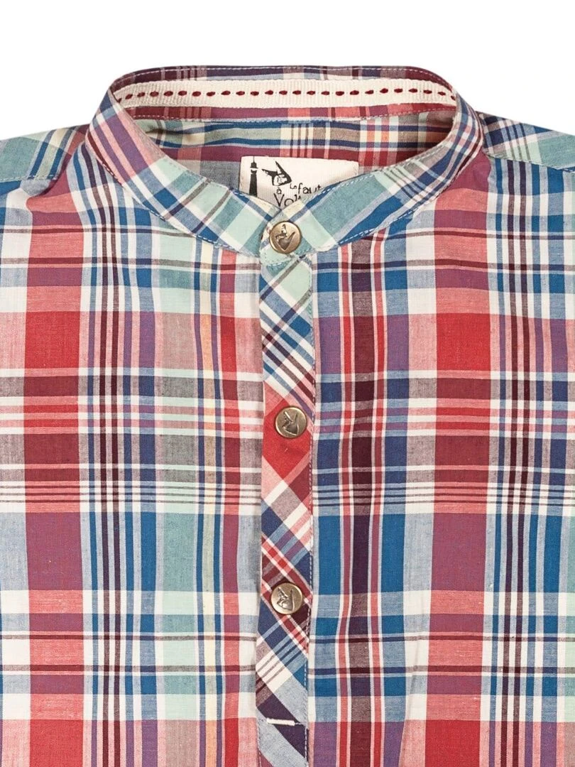 Chemise Col Mao Carrx Bdx LIVERPOOL 'LA FAUTE A VOLTAIRE' Bordeaux