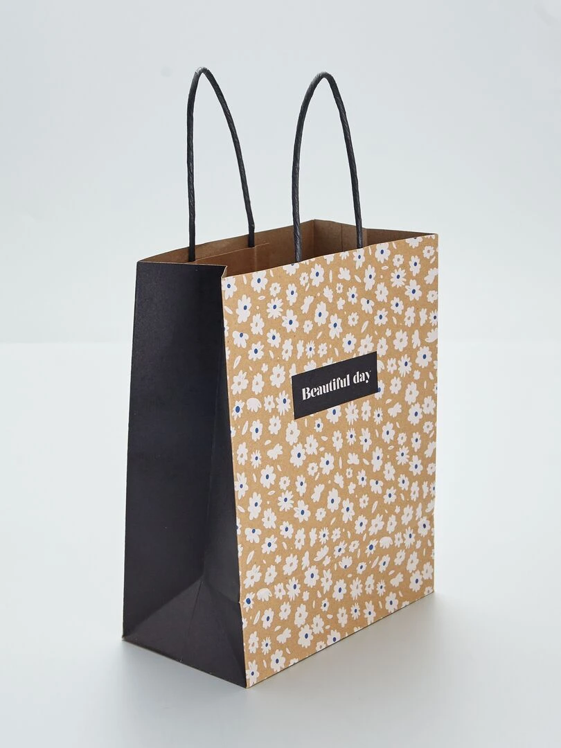 Sac cadeau imprimé imprimé fleurs