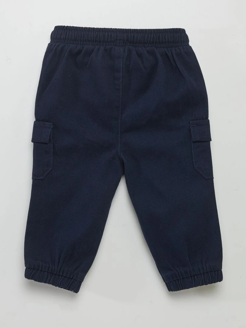 Pantalon jogger avec poches à rabat Marine