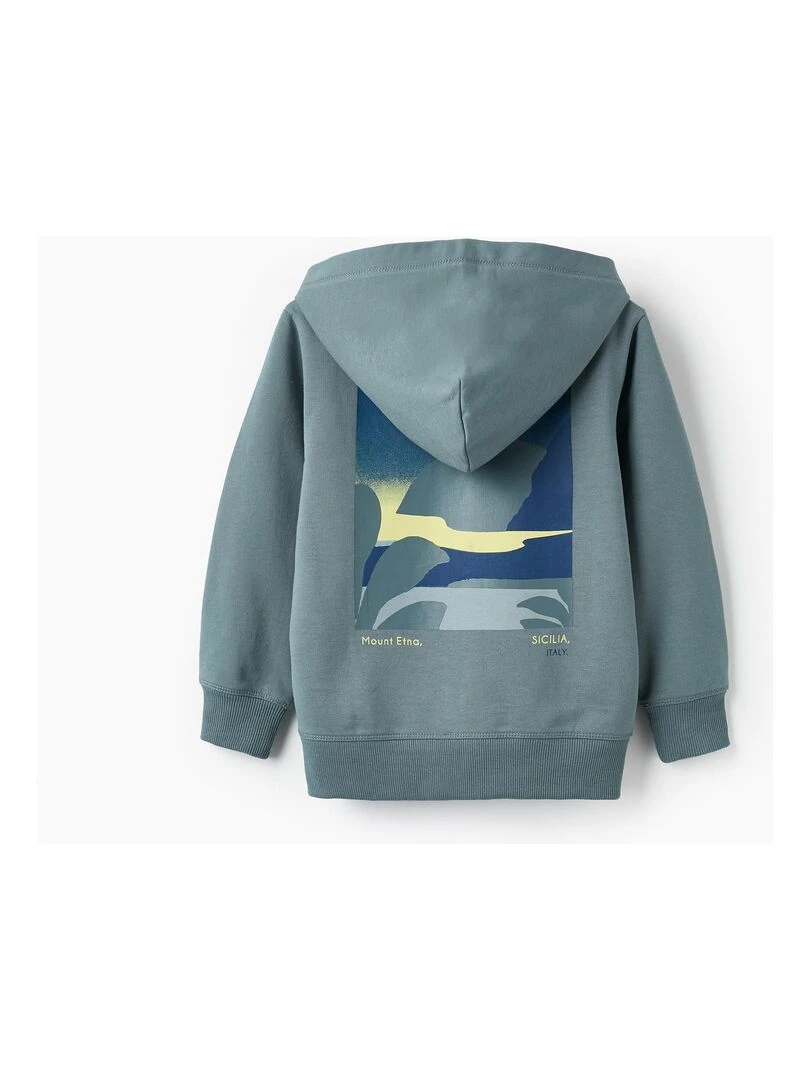 Manteau en coton avec capuche pour garçon 'Sicily SICILIAN DAYS Bleu clair
